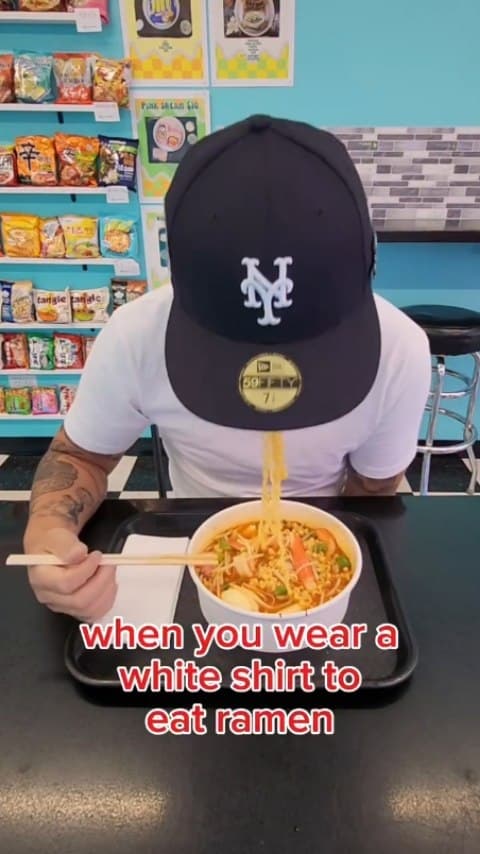 A guest enjoying a fresh bowl of ramen at the Instaclaw counter